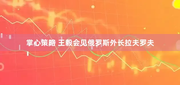 掌心策略 王毅会见俄罗斯外长拉夫罗夫