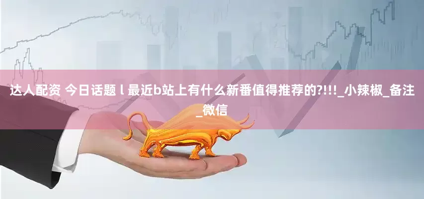 达人配资 今日话题 l 最近b站上有什么新番值得推荐的?!!!_小辣椒_备注_微信